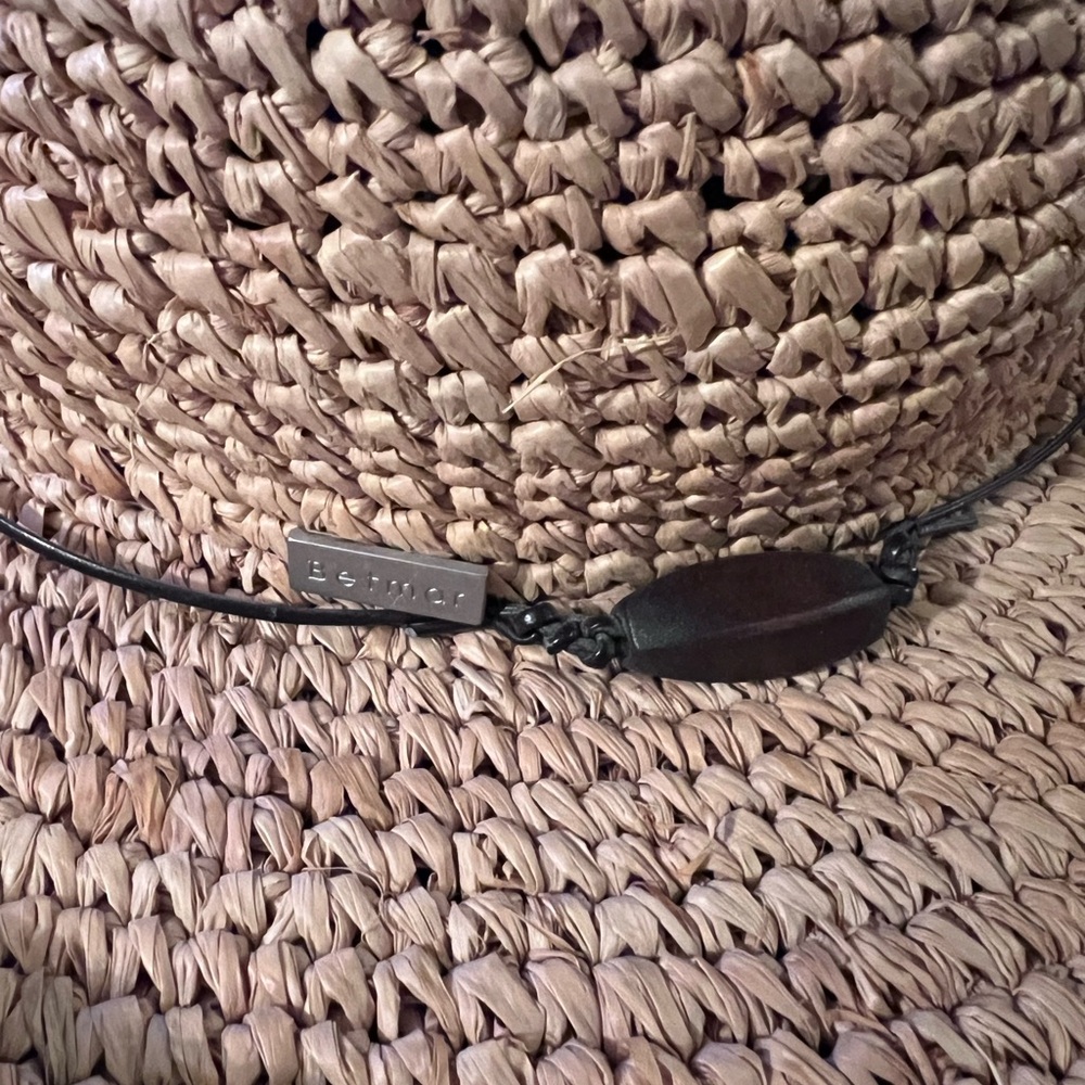 Betmar Tan Straw Hat with Pink Band - Picture 4 of 13